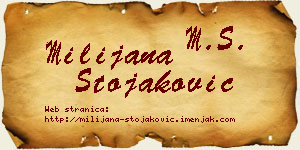 Milijana Stojaković vizit kartica